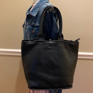 AUTH See By Chloe Black Leather Tote Bag